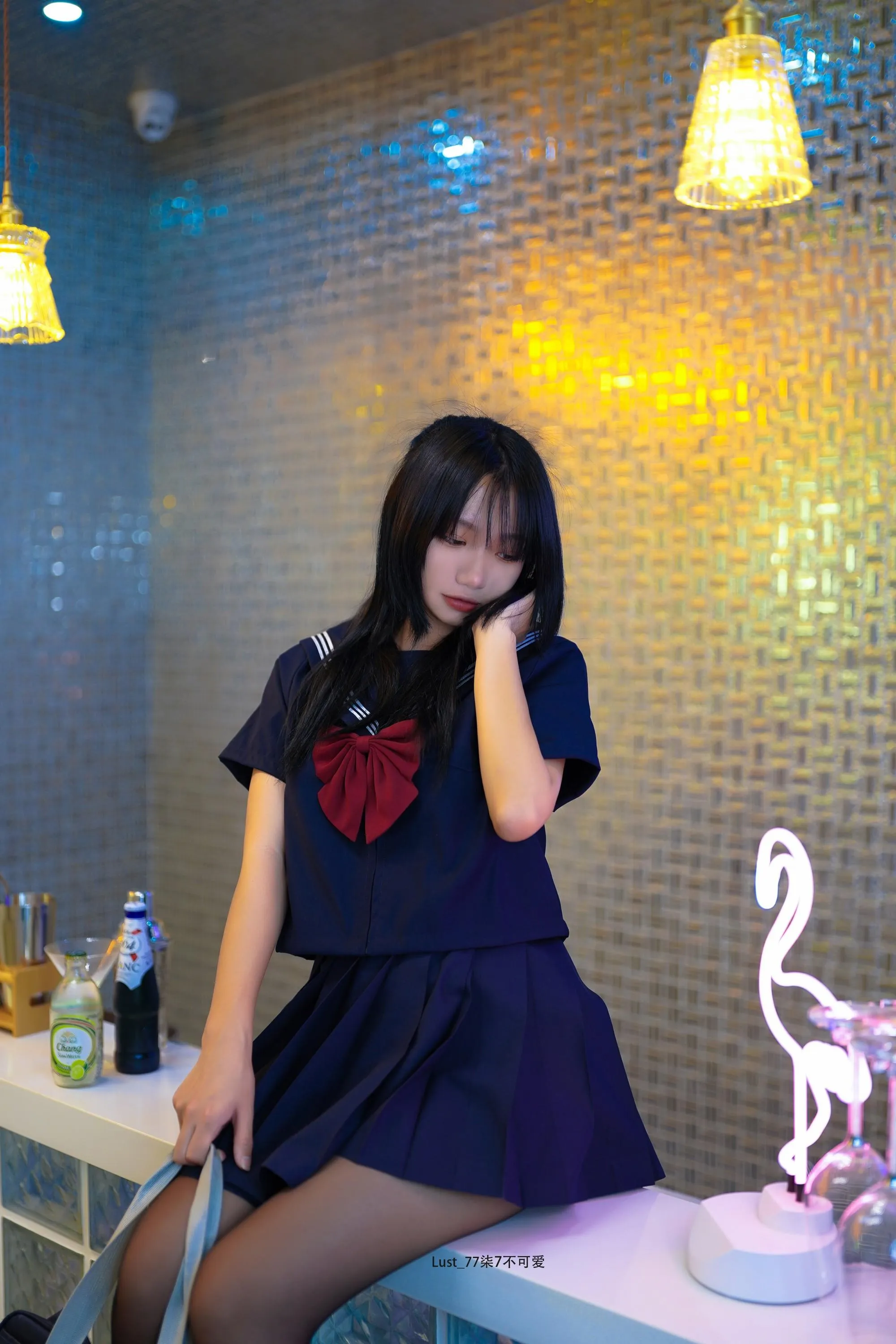 柒柒要乖额 – NO.030 反差JK少女 [182P]插图4